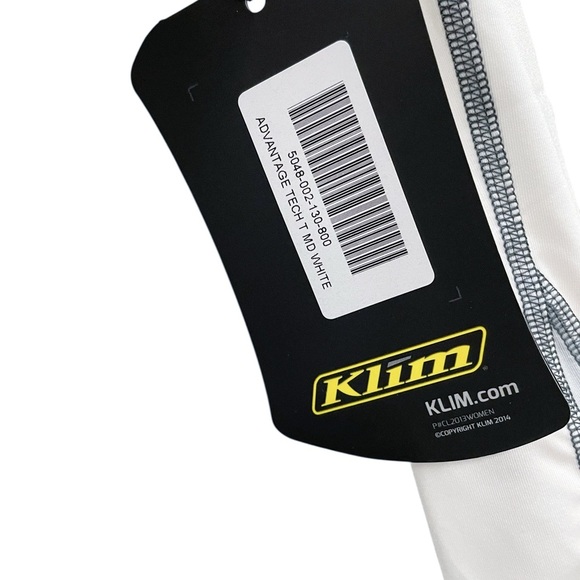 NWT Klim Women's Advantage Tech T Shirt White Size Medium - Picture 6 of 7